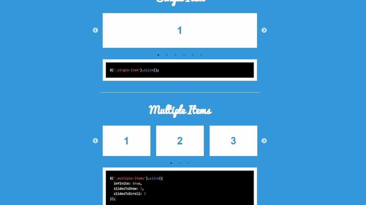Лучший слайдер на все случаи Slick slider